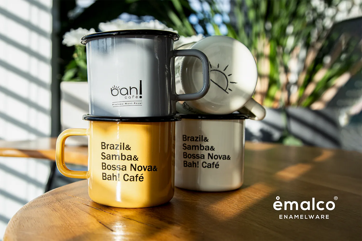 Tasses émaillées Bah!